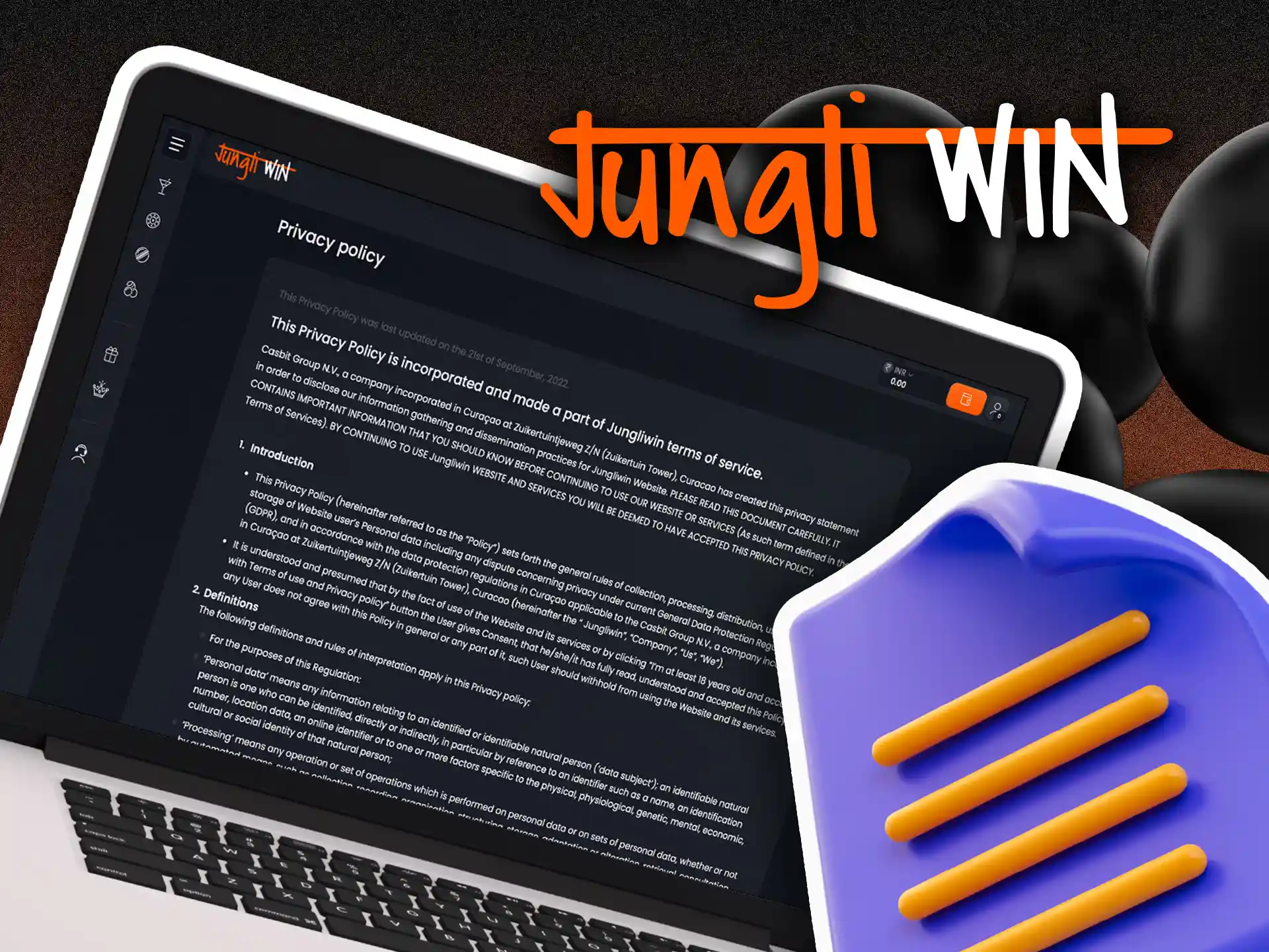 Jungliwin protects information of each customer.