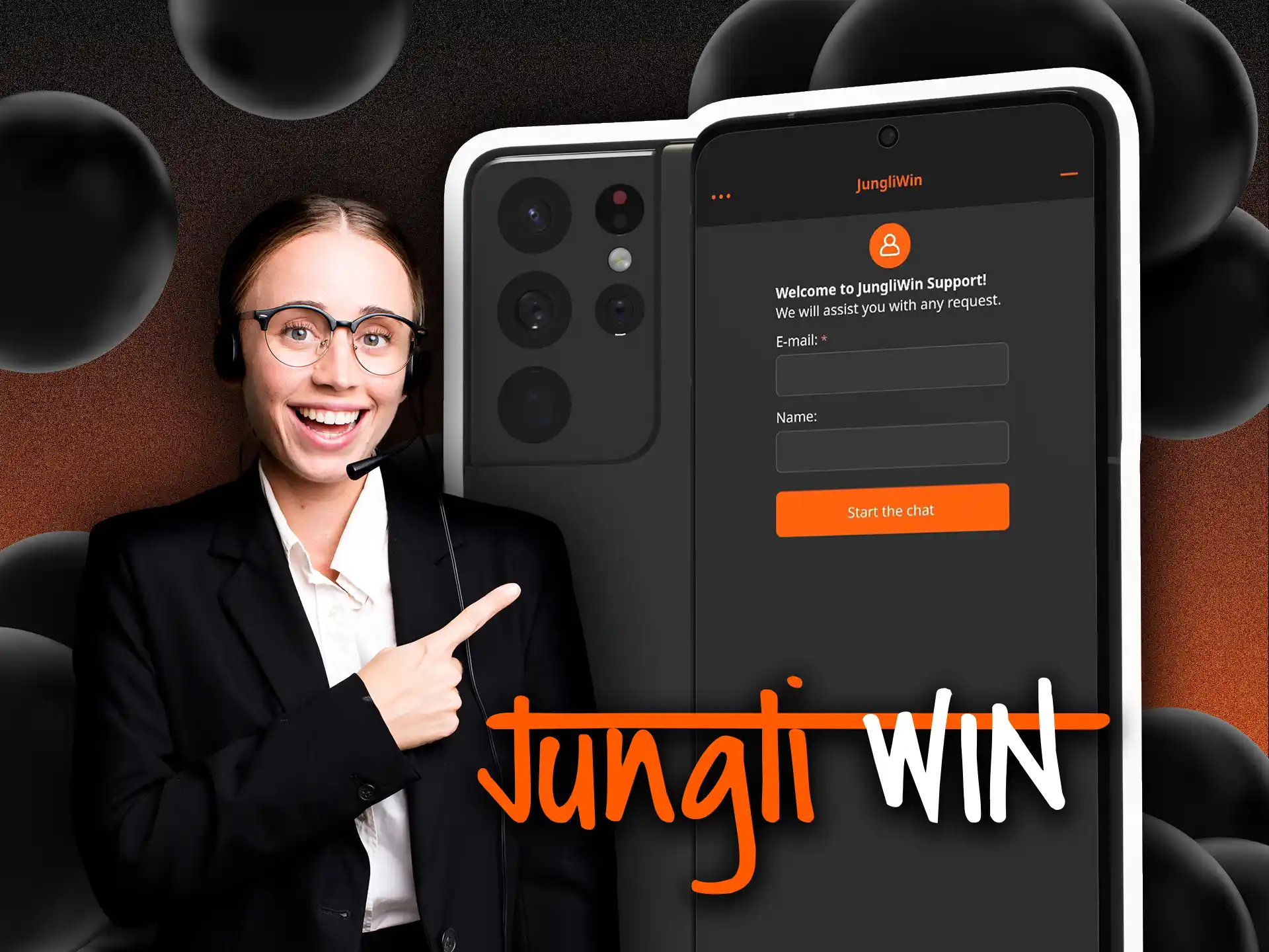 Ask any question in real time using Jungliwin app.