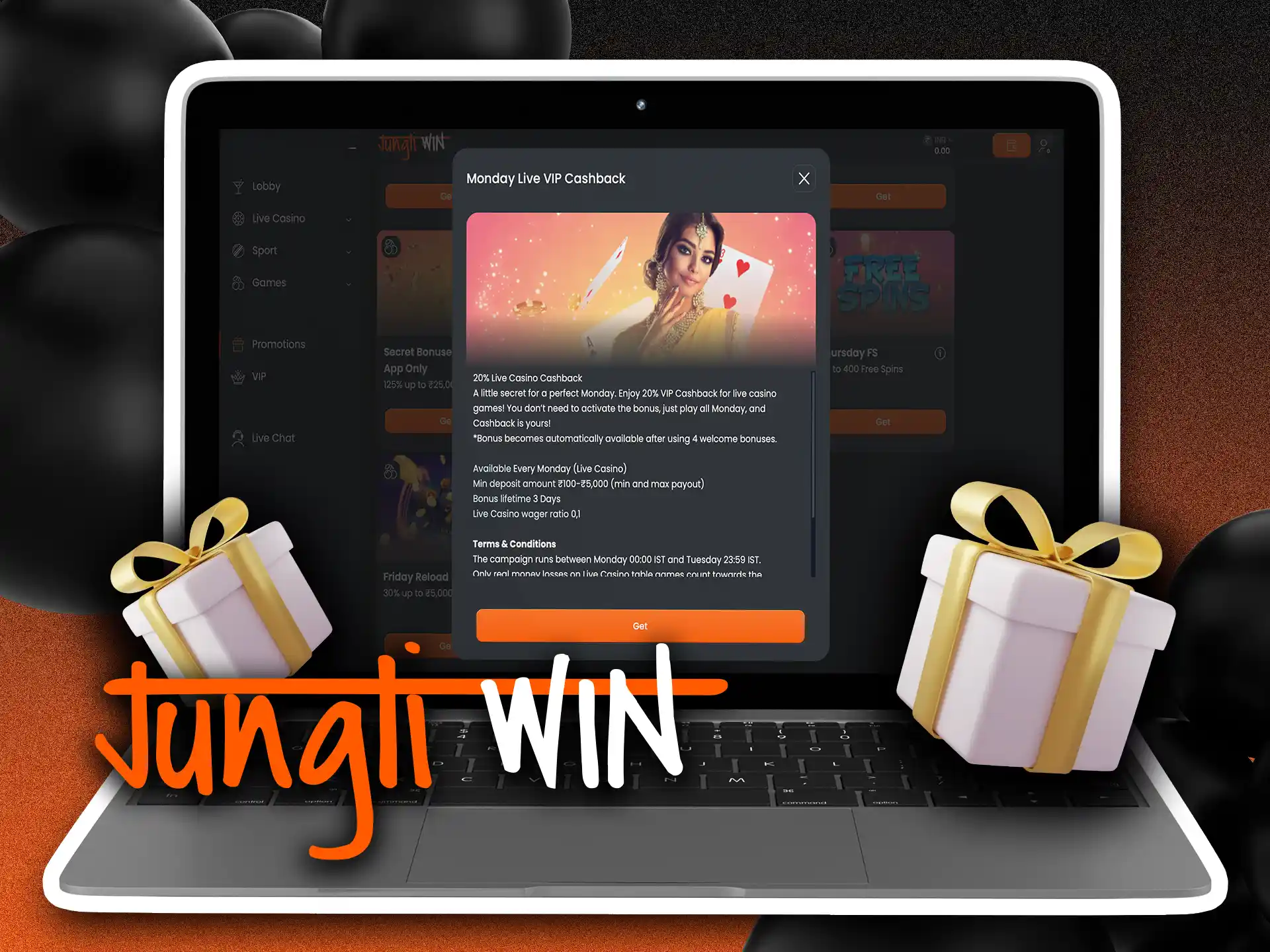 Play live casino at Jungliwin and get additional bonus.