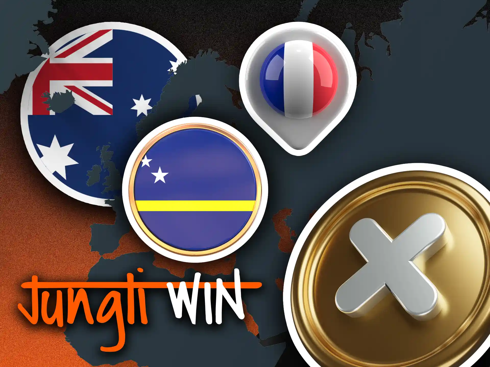 Jungliwin has list of countries where you can't make bets.