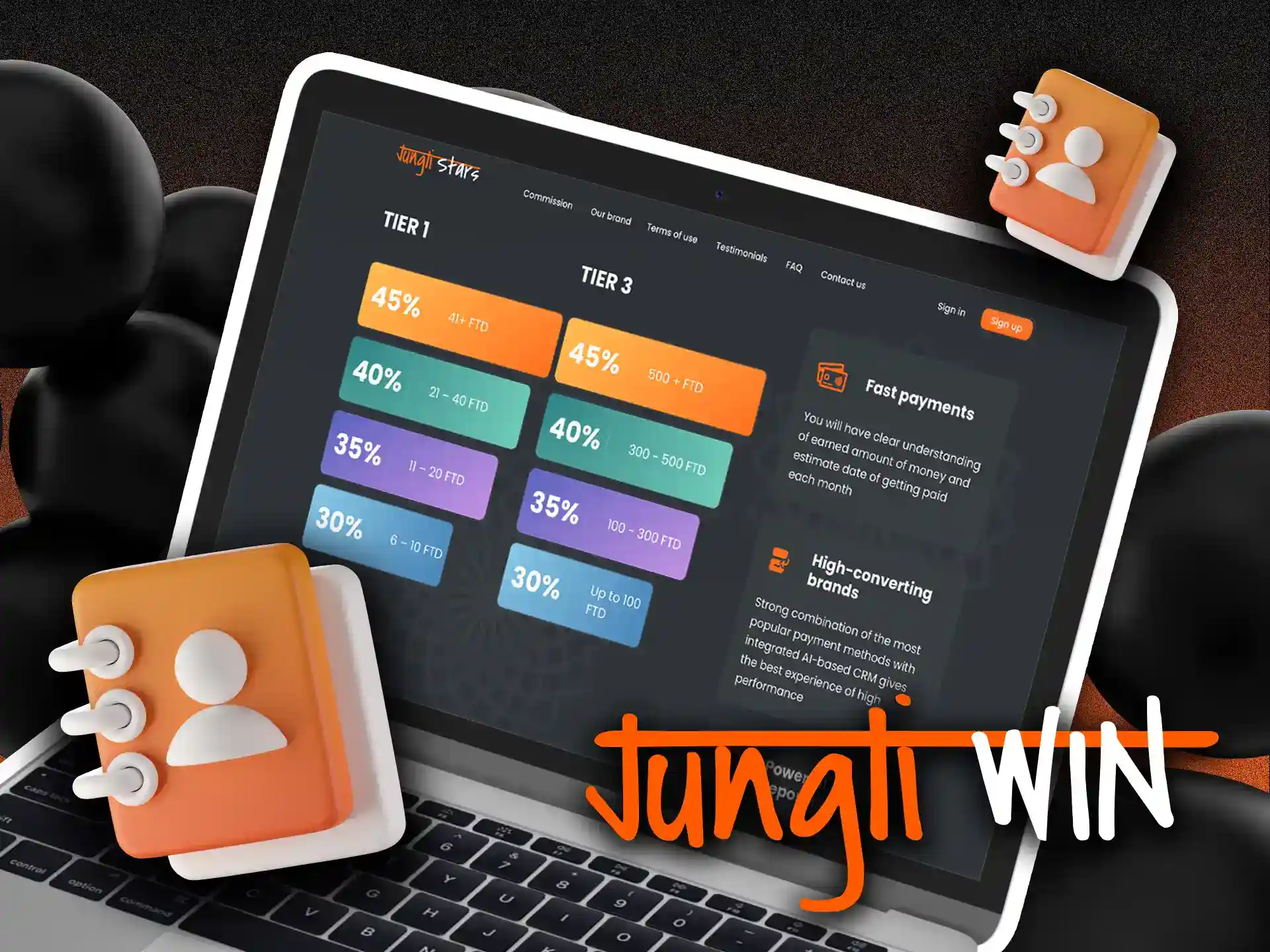 Invite your friends to Jungliwin using affiliate program.