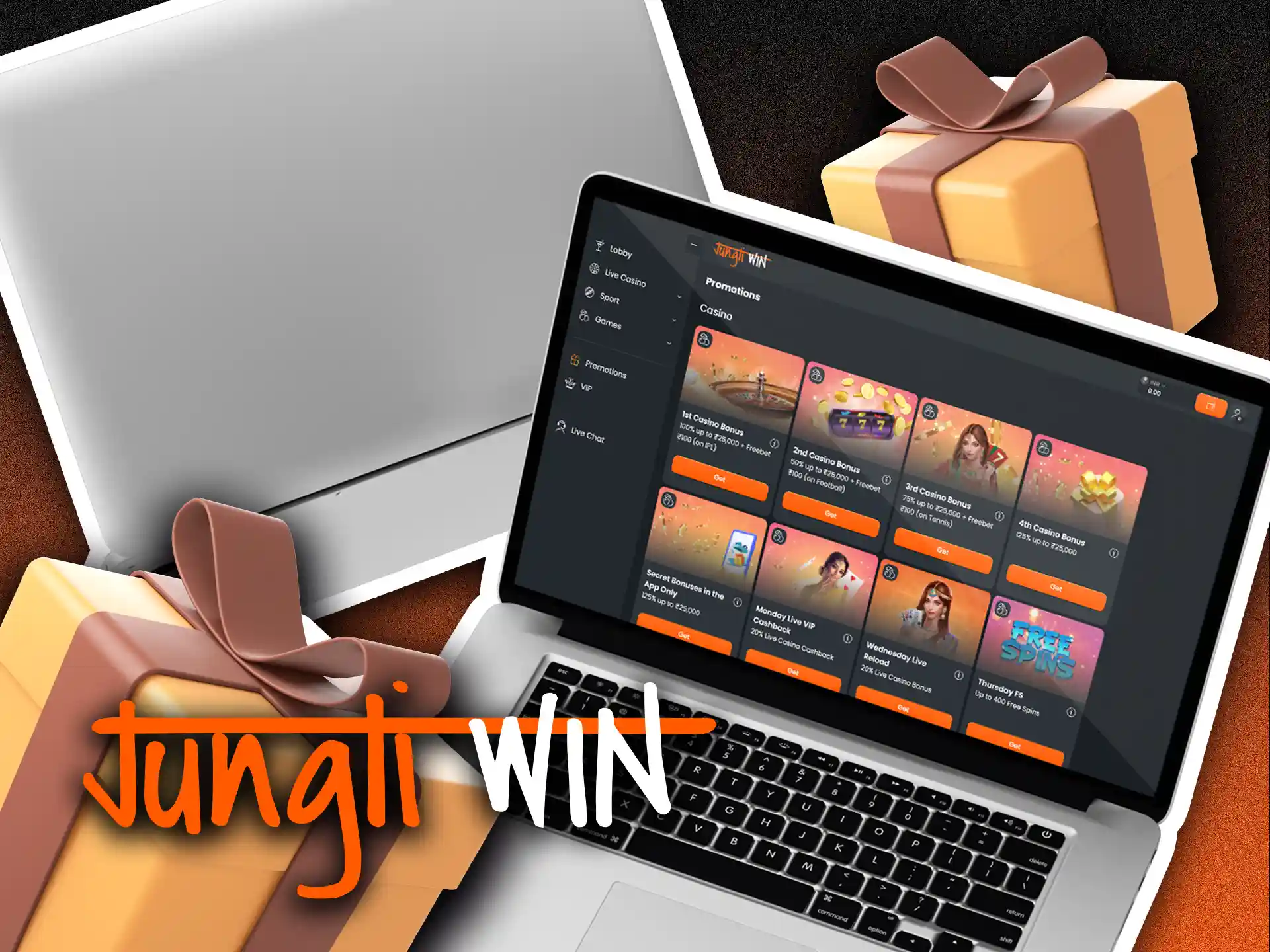 Get additional bonuses on Jungliwin bonuses page.