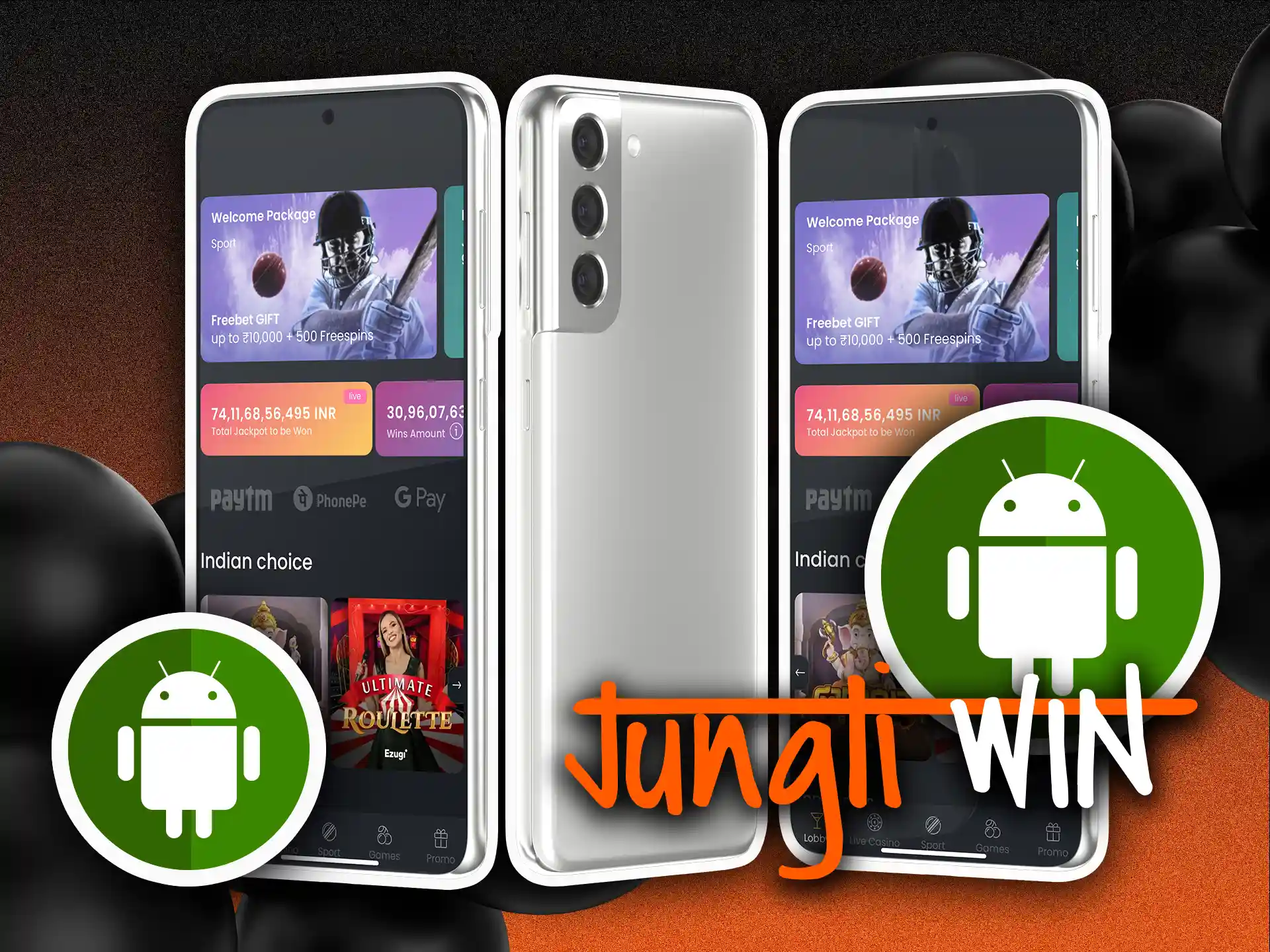 Download Jungliwin Android app on your devices.