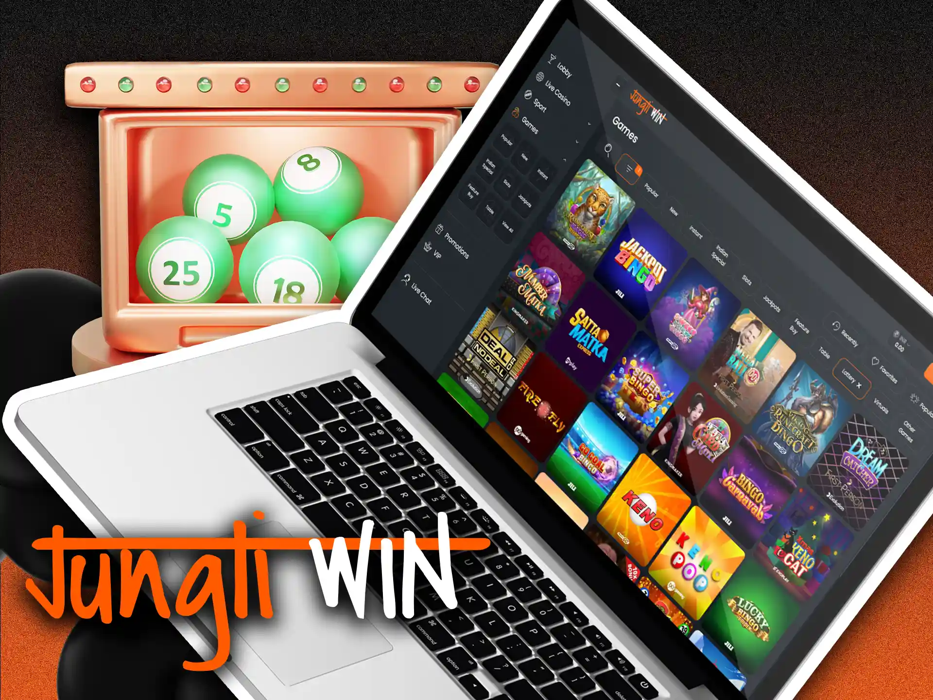 Play Jungliwin lotteries on special page.