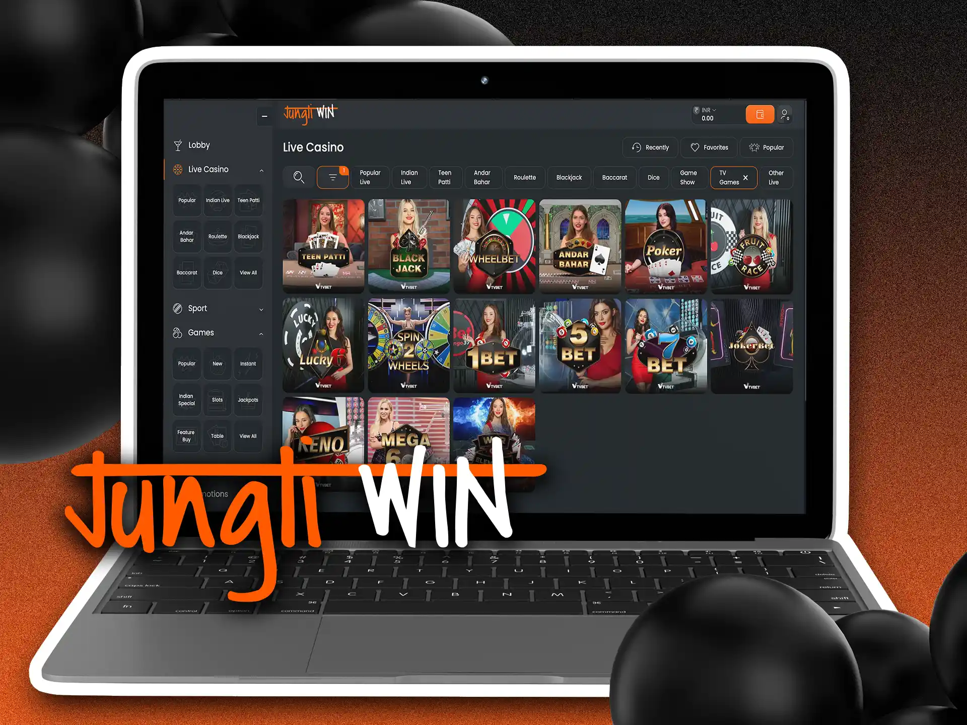 Watch and bet by watching TV games at Jungliwin.