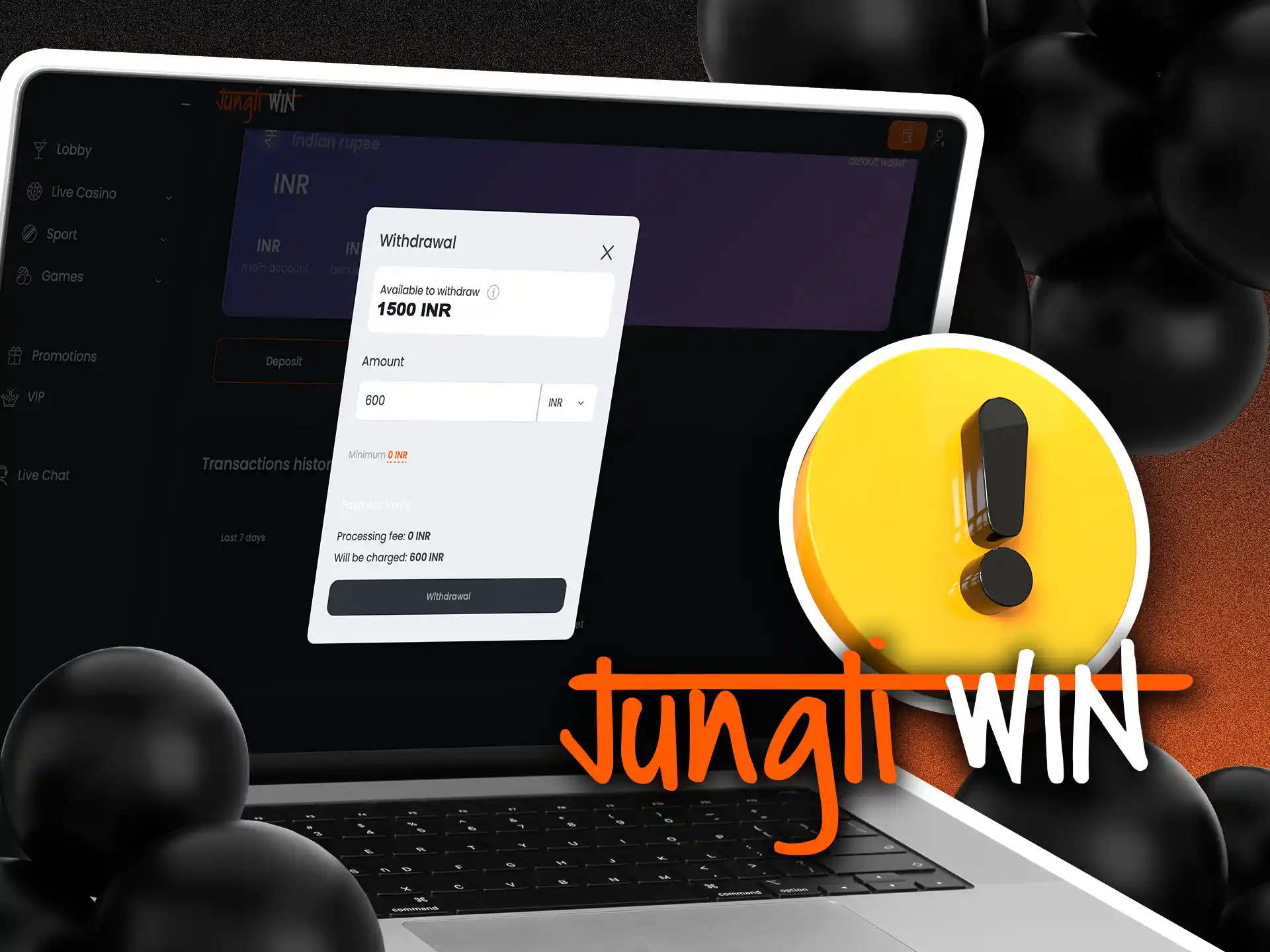 Read Jungliwin withdrawal rules before making money withdraw.